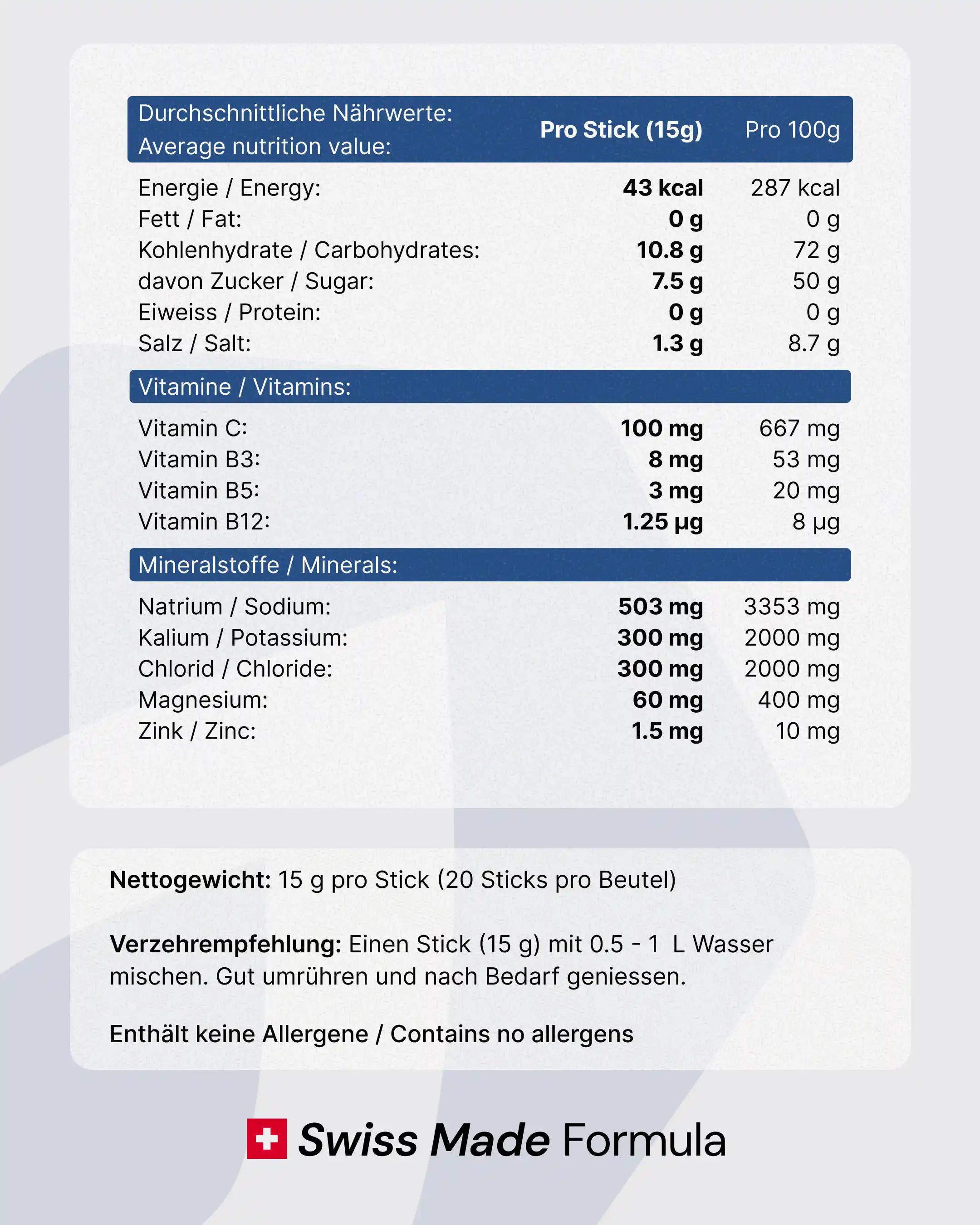 Belquid Premium Electrolyte Drink Mix